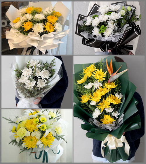 山东莱芜莱城区杨庄镇张家泉村白事花束代送